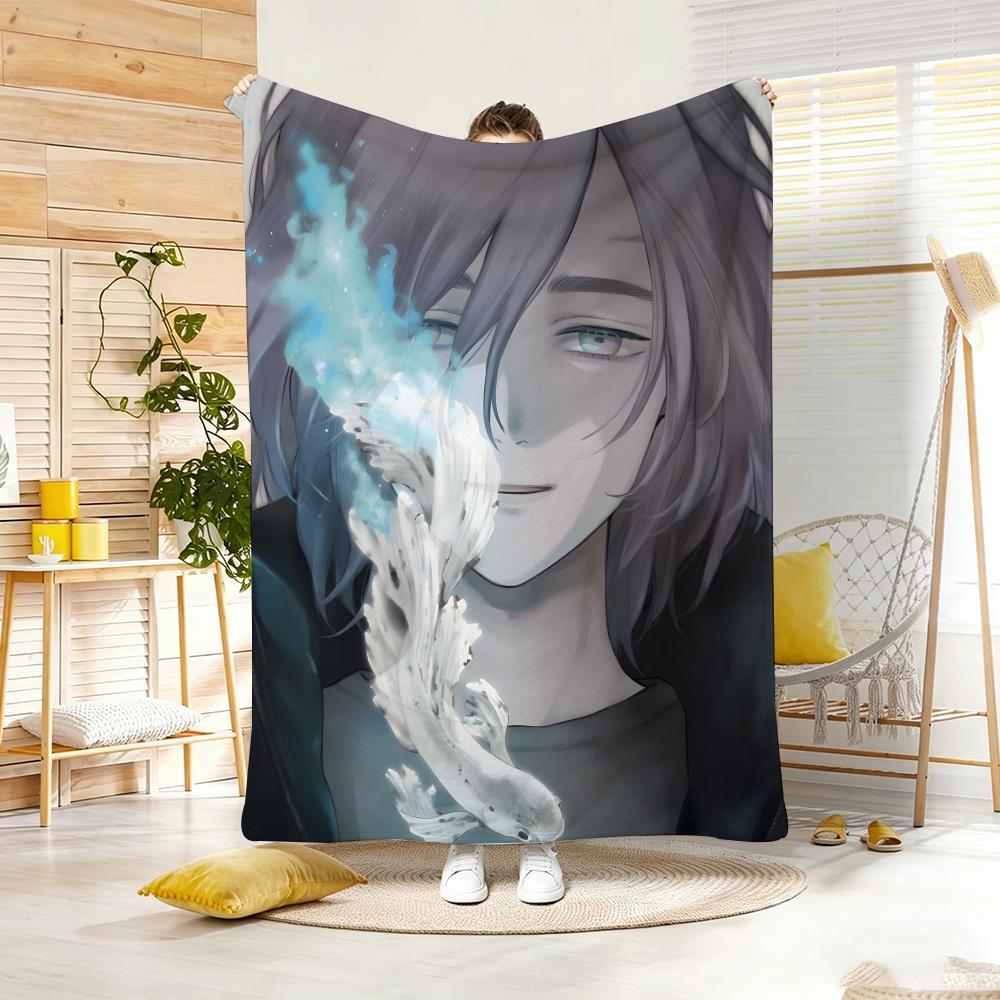 Anime B-BoysS AbyssS Throw Lightweight 240g Flannel Blanket Soft Skin-friendly for Summer Cooling