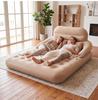 Popular Outdoor PVC Inflatable Mattress with Detachable Backrest Sofa Bed