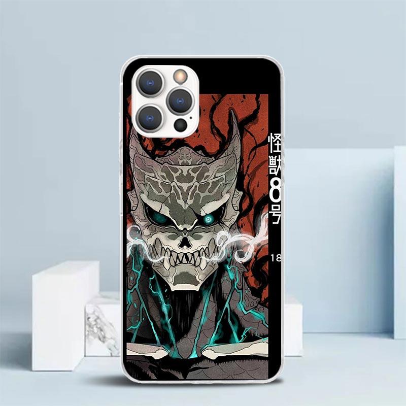 Kaiju No. 8 Anime Soft Cover for iPhone 16 17 Air 15 14 Pro Max 16E Phone Case 13 Mini 12 11 7 SE 8 Print Pattern Fit Cases 16 1
