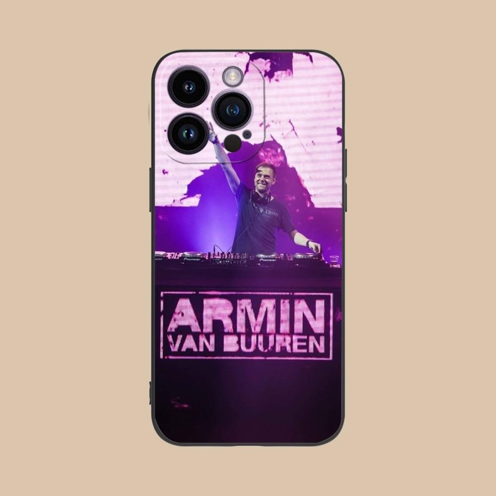 Armin van Buuren Handyhülle für iPhone 15 14 13 12 11 X XR XS 8 7 Pro Max Plus Mini Schwarze Weiche Handyhülle Funda