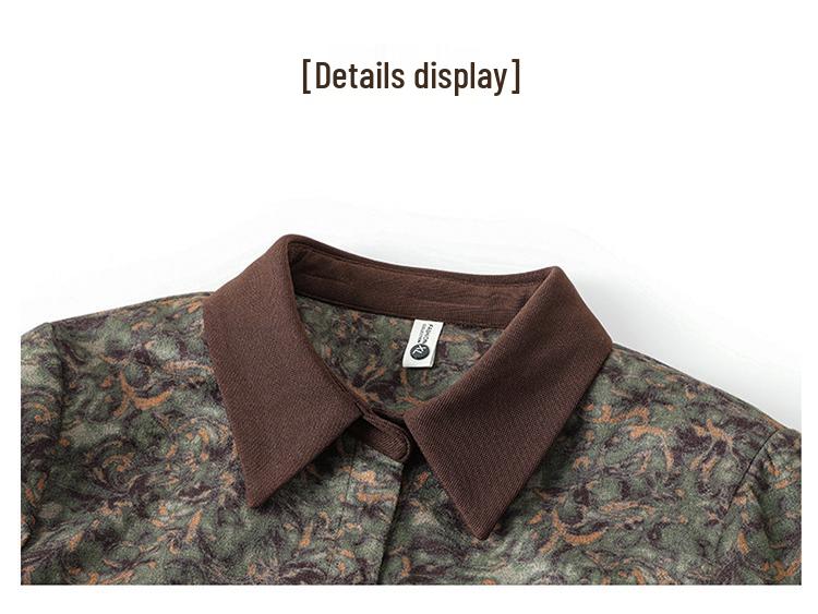 Mom's Jacquard Lapel Trench Coat - Stylish Outerwear for Middle-Aged Women