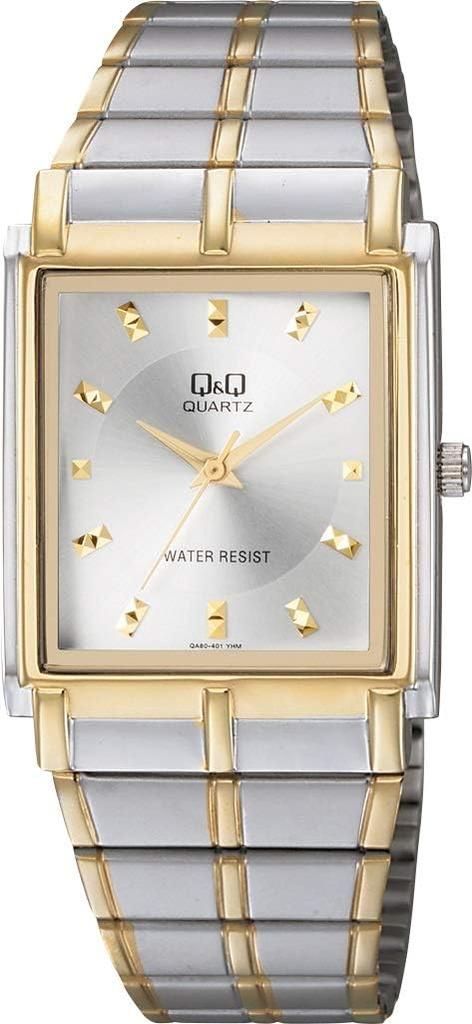 Citizen Men S Analog Waterproof Metal Band Watch Silver Qa80 401