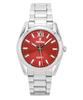 Alegria Stainless Steel Red Dial Quartz F20622-B Women's Watch