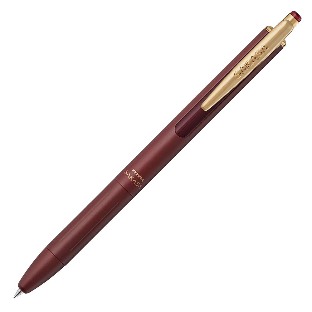 ZEBRA Sarasa Grand Gel Ballpoint Vintage Pen, 0.5mm, Color, Red/Black, P-JJ56-VRB