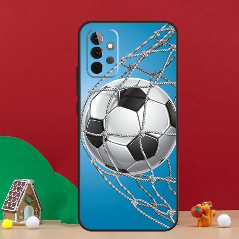 Football Soccer Ball Case For Samsung Galaxy A55 A52 A32 A12 A33 A06 A16 A26 A36 A56 A15 A53 A13 A34 A54 A14 A17