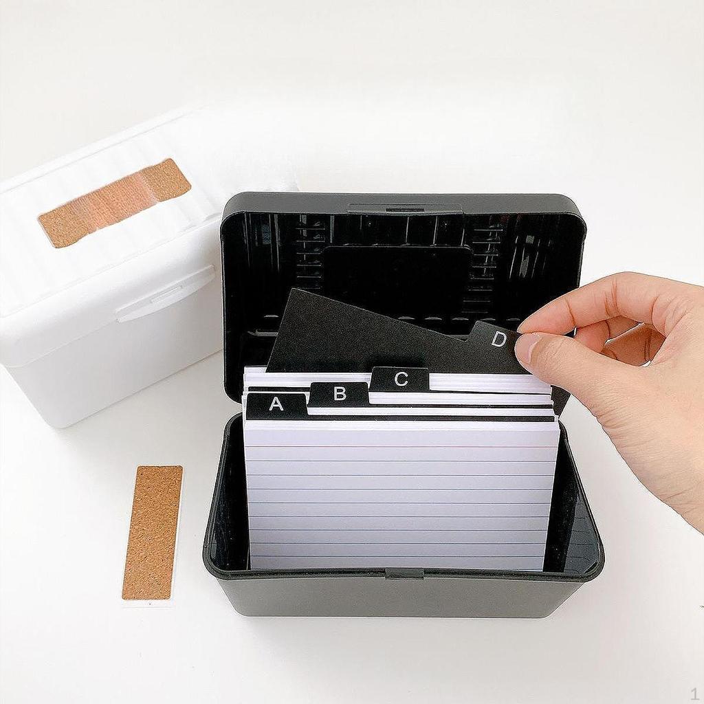 Sada držáků karet 3" x 5" s přepážkami pro obchodní a školní použití