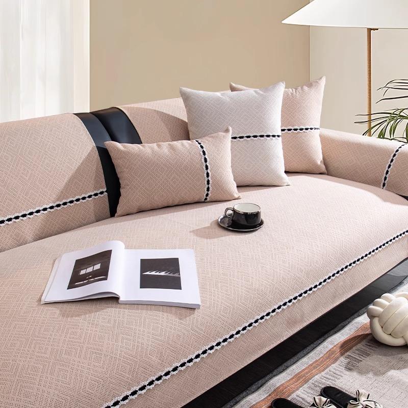 

Chenille Sofa Cushion, All-Season Non-Slip Seat Cushion, New Straight Row Sofa Cover Cover Cloth Towel 70*70cm