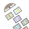 Slip Hopscotch Ground Sticker, Lattice Floor Sticker for Kids Number Cartoon Wall Decal Rented