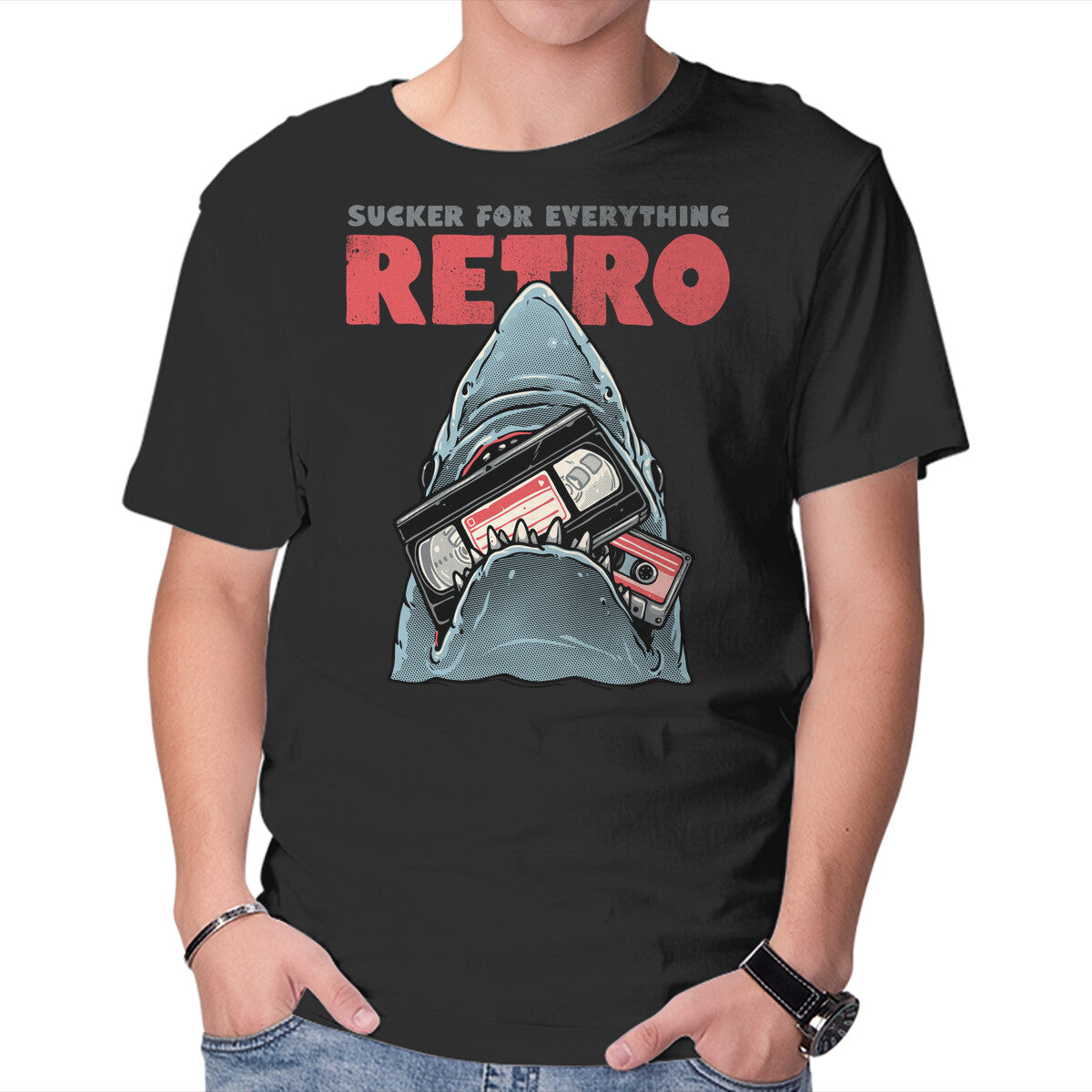 Unisex Crew Neck T-Shirt Everything Retro Graphic Short Sleeve Casual Tee M