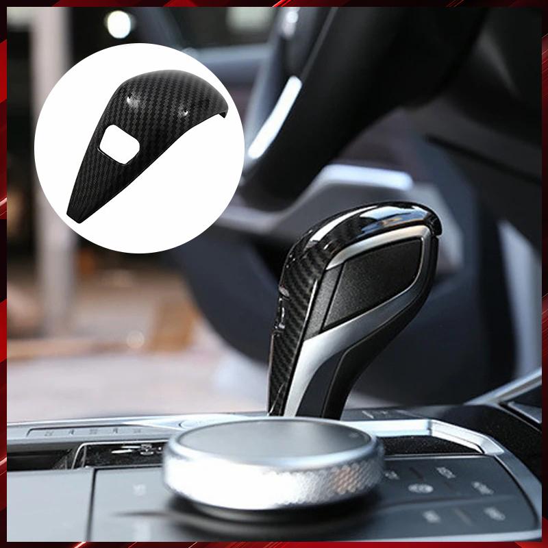 For BMW F40 F44 G42 G20 G21 X3 G01 X4 G02 G29 G22 G23 G26 1pcs ABS Trim Handle Sticker Carbon Fiber Gear Shift Knob Cover