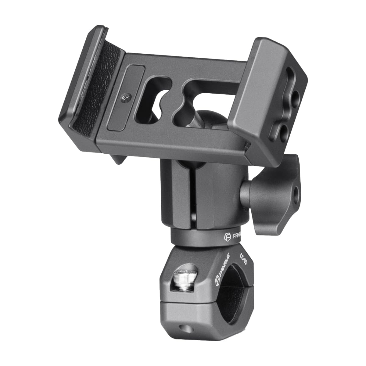 

FANAUE Bicycle Smartphone Ram Mount Compatible with Aluminum Alloy Smartphone Fits Inch Holder, 1-Inch Ball, Holder, One-Handed Operation, 360° серый
