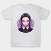 Asian Size Men Black Print T-shirt Wednesday No-Cut Heat Transfer Print Cotton Tshirt