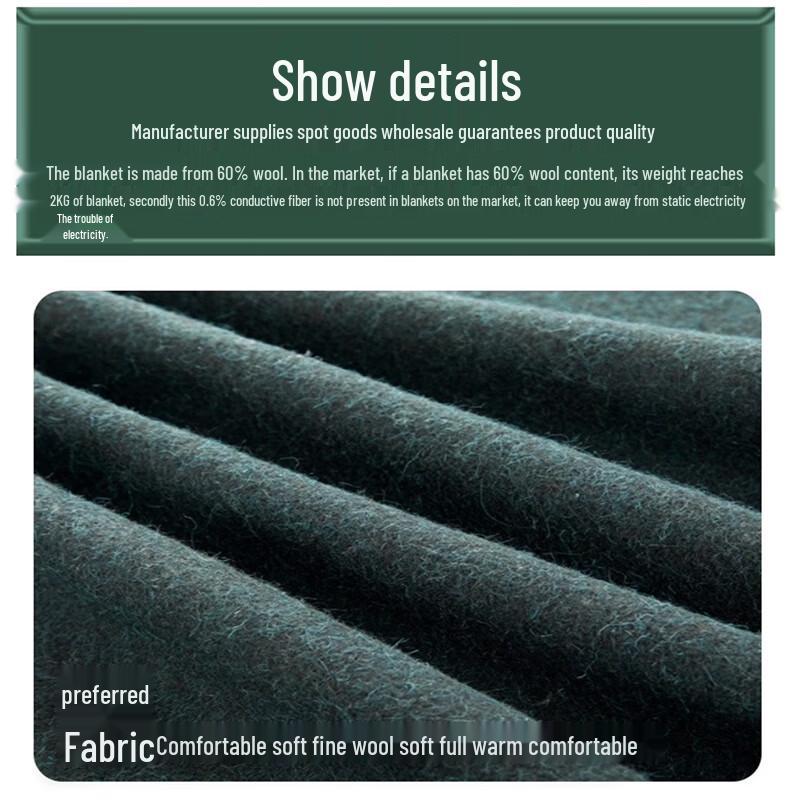 Outdoor Camping Wool Blanket