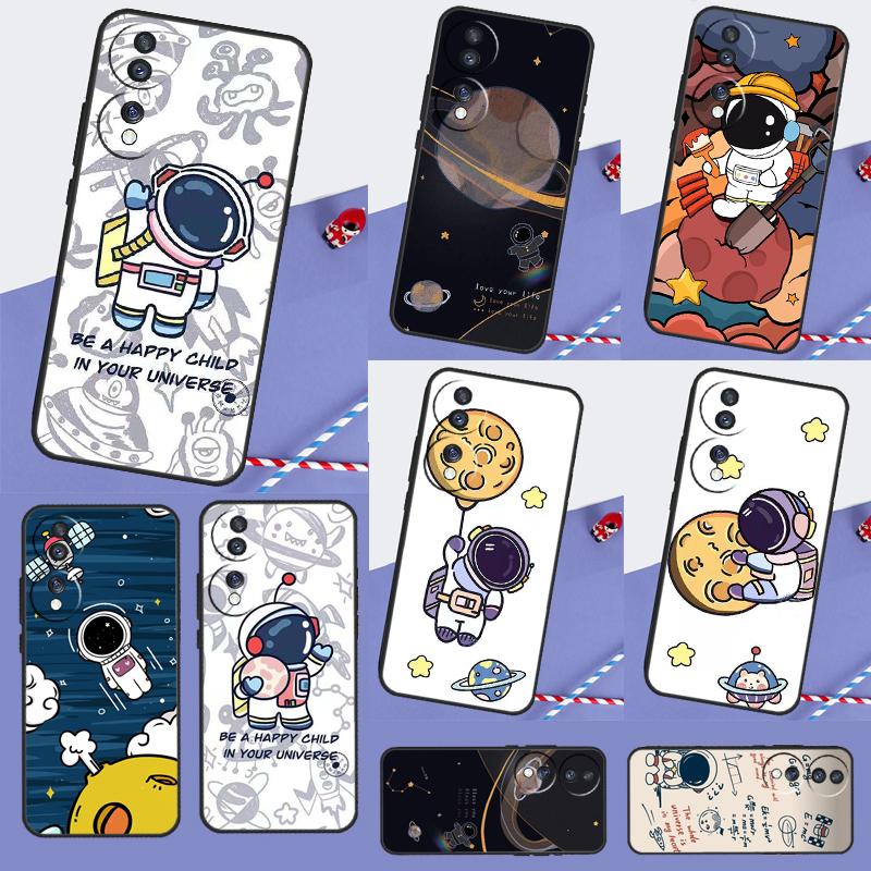 Astronaut Spaceship Case For Honor 200 Pro 50 70 90 X8a X9a X8 X9 X8b X9c X9b Honor Magic 7 Lite 5 6 Pro Cover