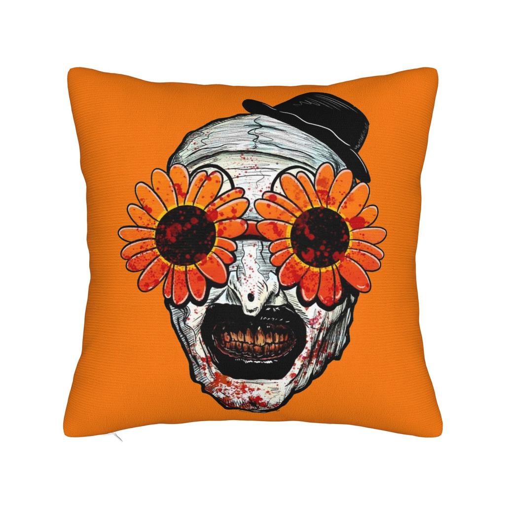 Terrifier Horror Movie Pillowcase Soft Polyester Cushion Cover Gift  Pillow Case Cover Home Zipper 45X45cm