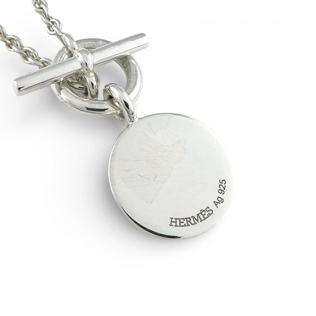 Great HERMES Necklace Amulet Series Silver AG925 Women Used