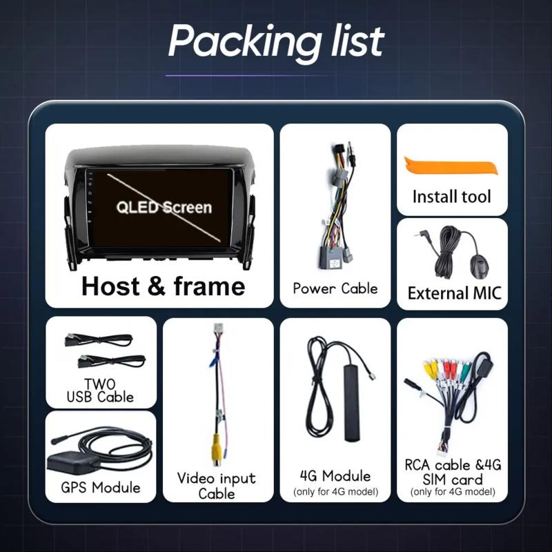 Car Radio Carplay For Mitsubishi Eclipse Cross 1 2017- 2021 Navigation GPS Android Auto Stereo Multimedia Player DSP No 2din din