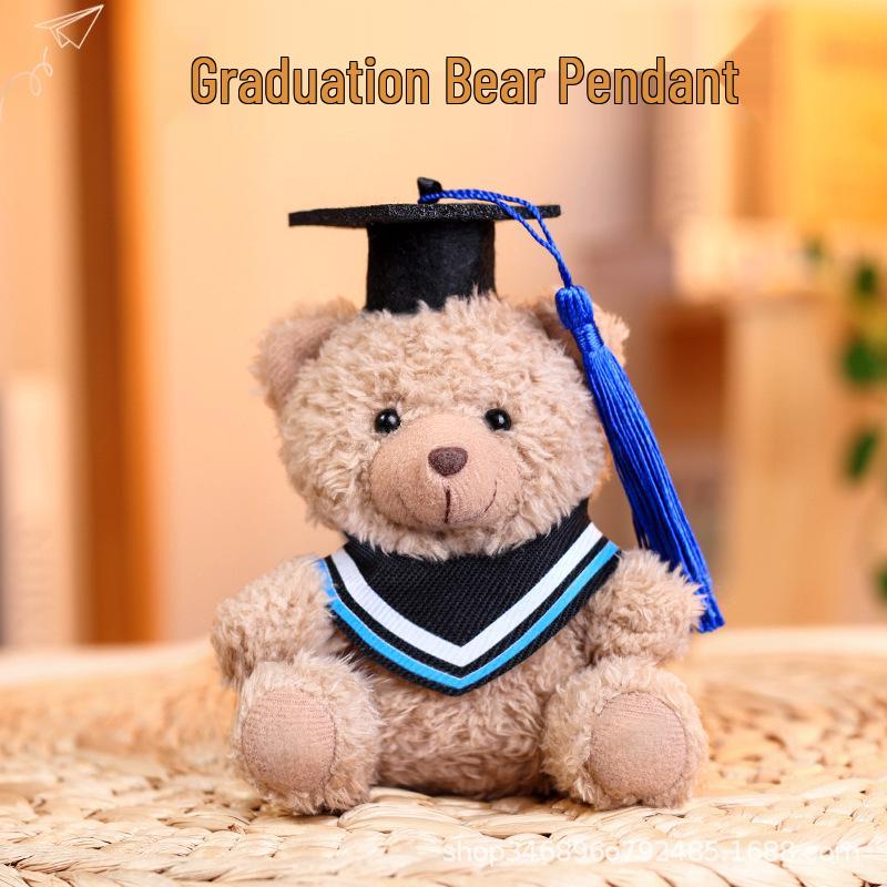 Abschluss Teddybär Plüsch Schlüsselanhänger - Event Geschenkbeutel Anhänger