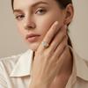 WUIHA Vintage 100% 925 Sterling Silver 8 * 8 MM Heart Cut VVS1 D Color Real GRA Moissanite Diamonds Gemstone Ring Fine Jewelry