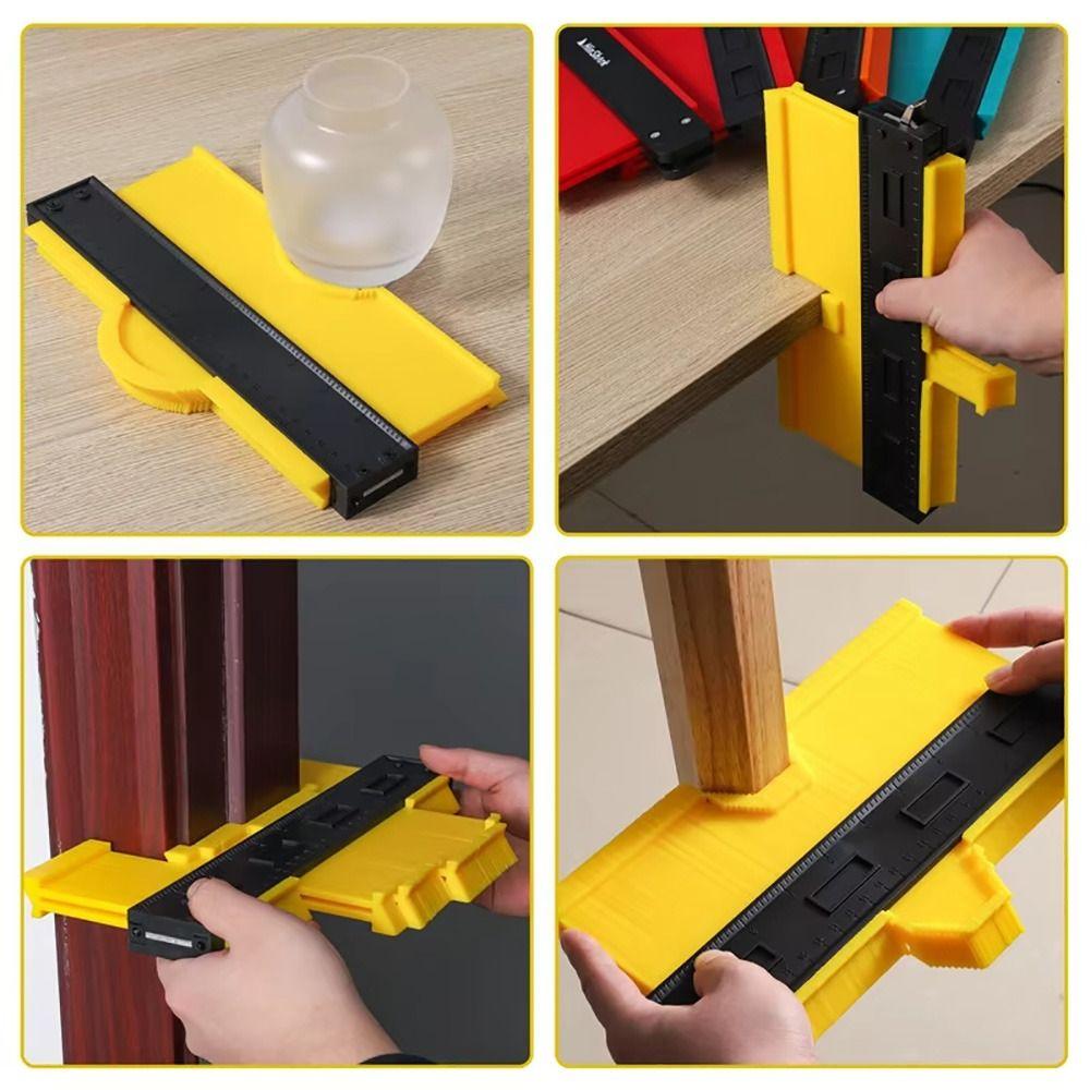 1 Stück Lineal Schneidprofil Lineal Vorlage Bau Konturduplikator Fliesen Werkzeug