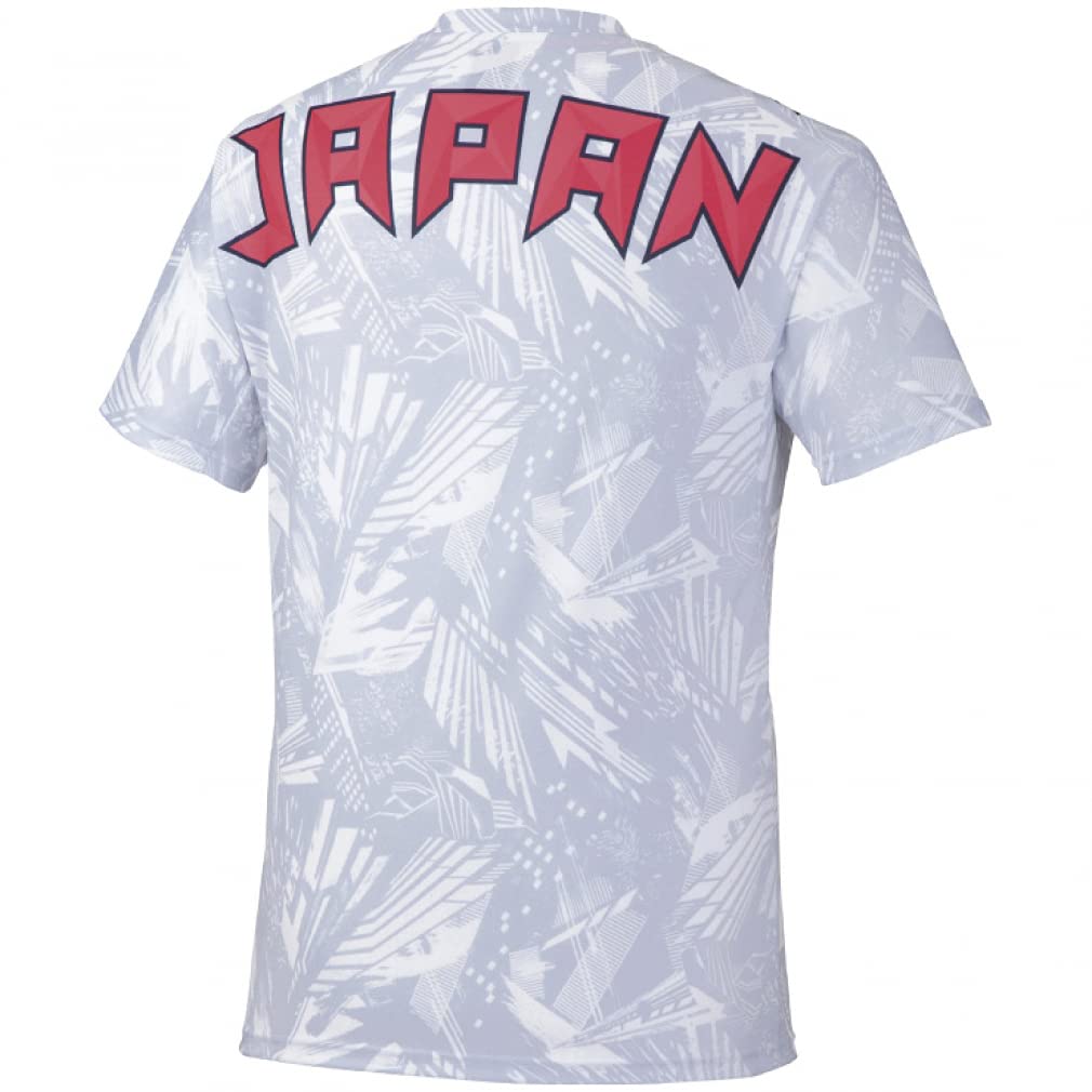 Mizuno Training Wear Cheering Japan Size M To Japanese Size T-Shirt, 32MA0505, Blue, (equivalent M)