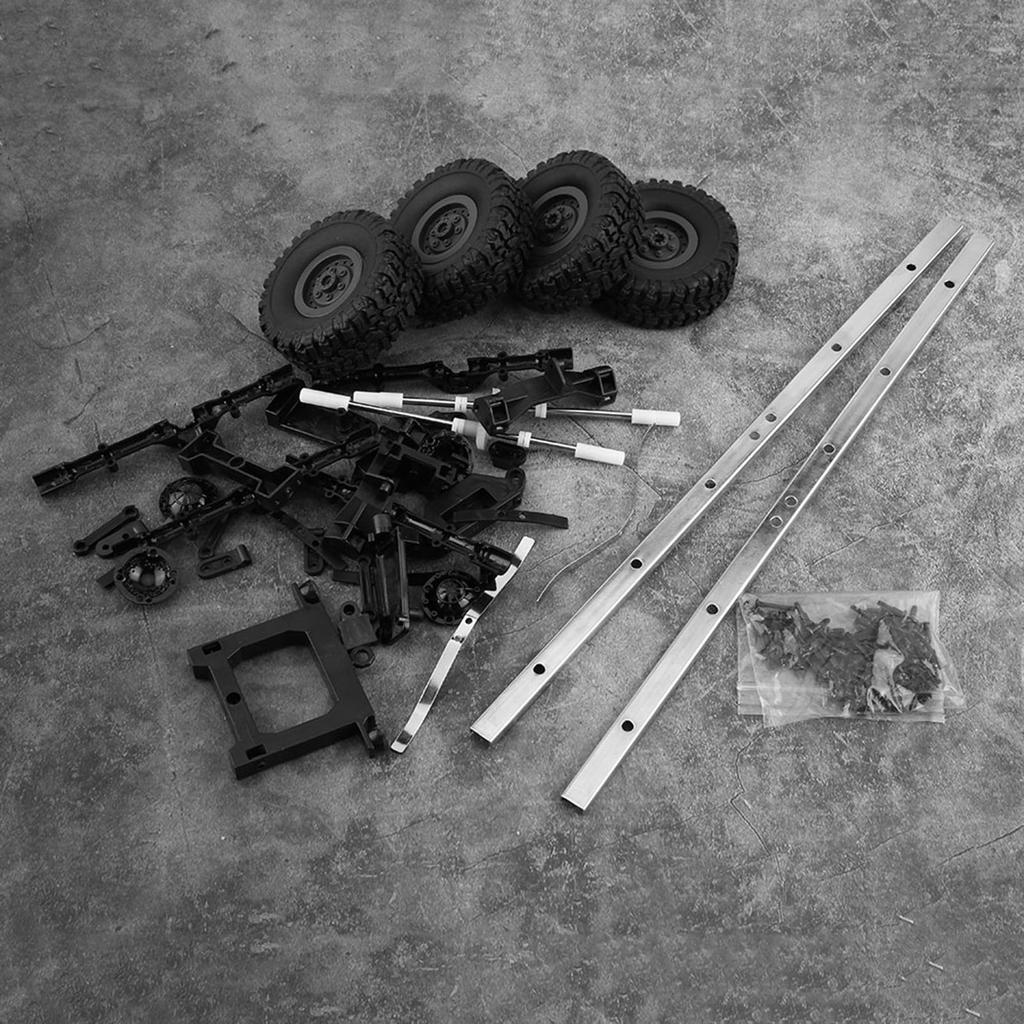 Oil Tank Trailer Chassis for 1:16 RC Car WPL B24 B16 B36 B36KIT Military Truck RC Car Parts DIY Accessoy