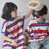 Sibling Summer Outfits: Kids' Striped T-Shirt and Dress Set