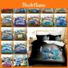 Conjunto de Cama Lilo Stitch Apresentando Estampa Encantadora 3D do Stitch Para Decoração de Quarto Infantil