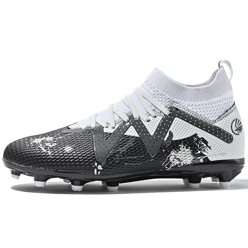 Football Shoes Men's and Women's High Top Shredded Nails Youth Sports TF Training Football Shoes