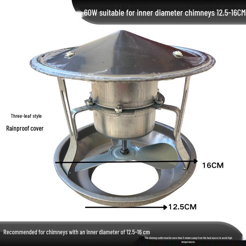 Household High-Power Chimney and Fireplace Smoke Extractor Fan