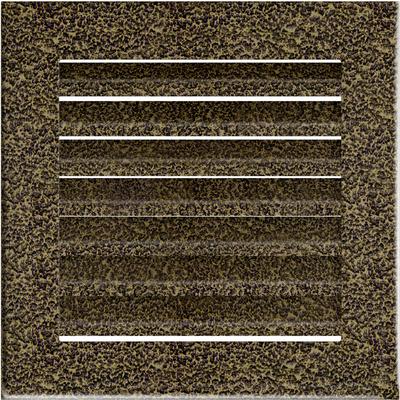 Vent Cover FRESH 17x17 Black and Gold
