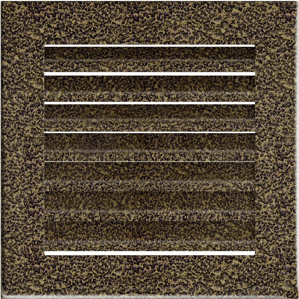 Vent Cover FRESH 17x17 Black and Gold