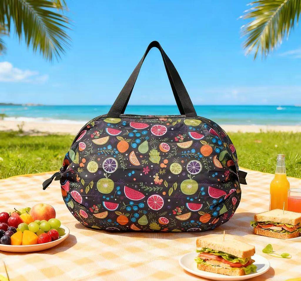 Foldable Japanese-Style Eco-Friendly Travel Shoulder Bag