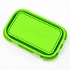 Portapranzo Pieghevole in Silicone per Conservazione Fresca - Contenitore Quadrato Portatile e Adatto per Esterni