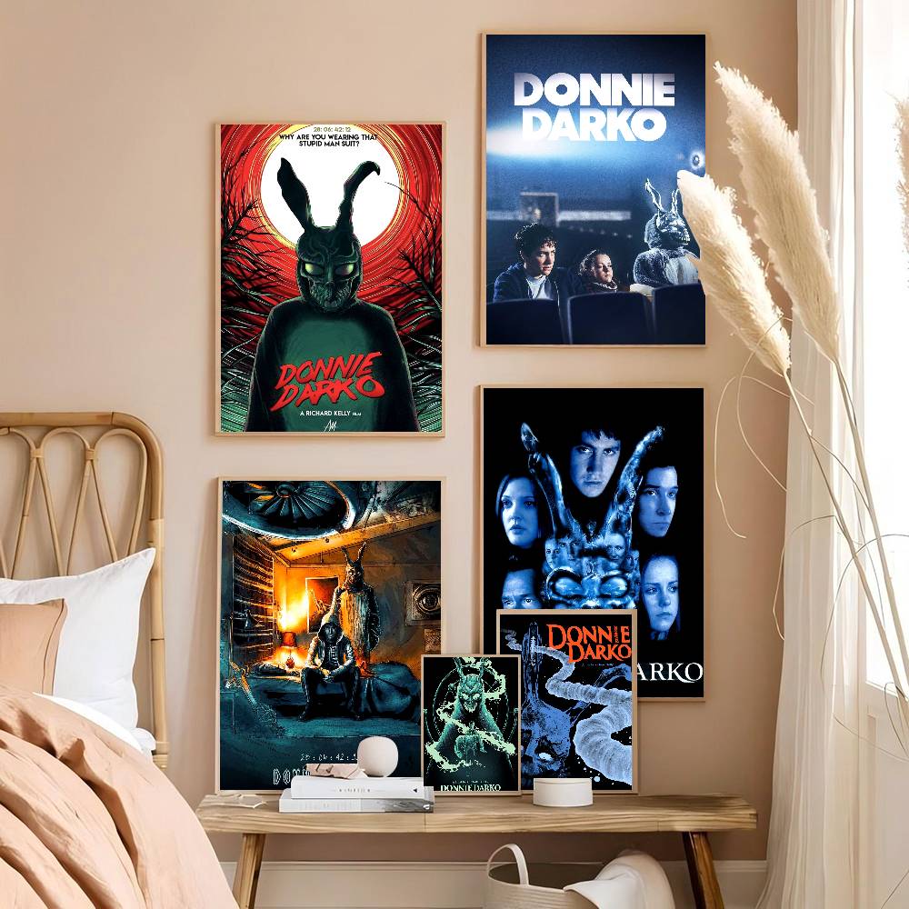 Film Horror Classico Donnie Darko Poster Vintage Adesivo Kraft Retro Adesivo Fai da Te Stanza Bar Caffetteria Decorazione Stanza Kawaii
