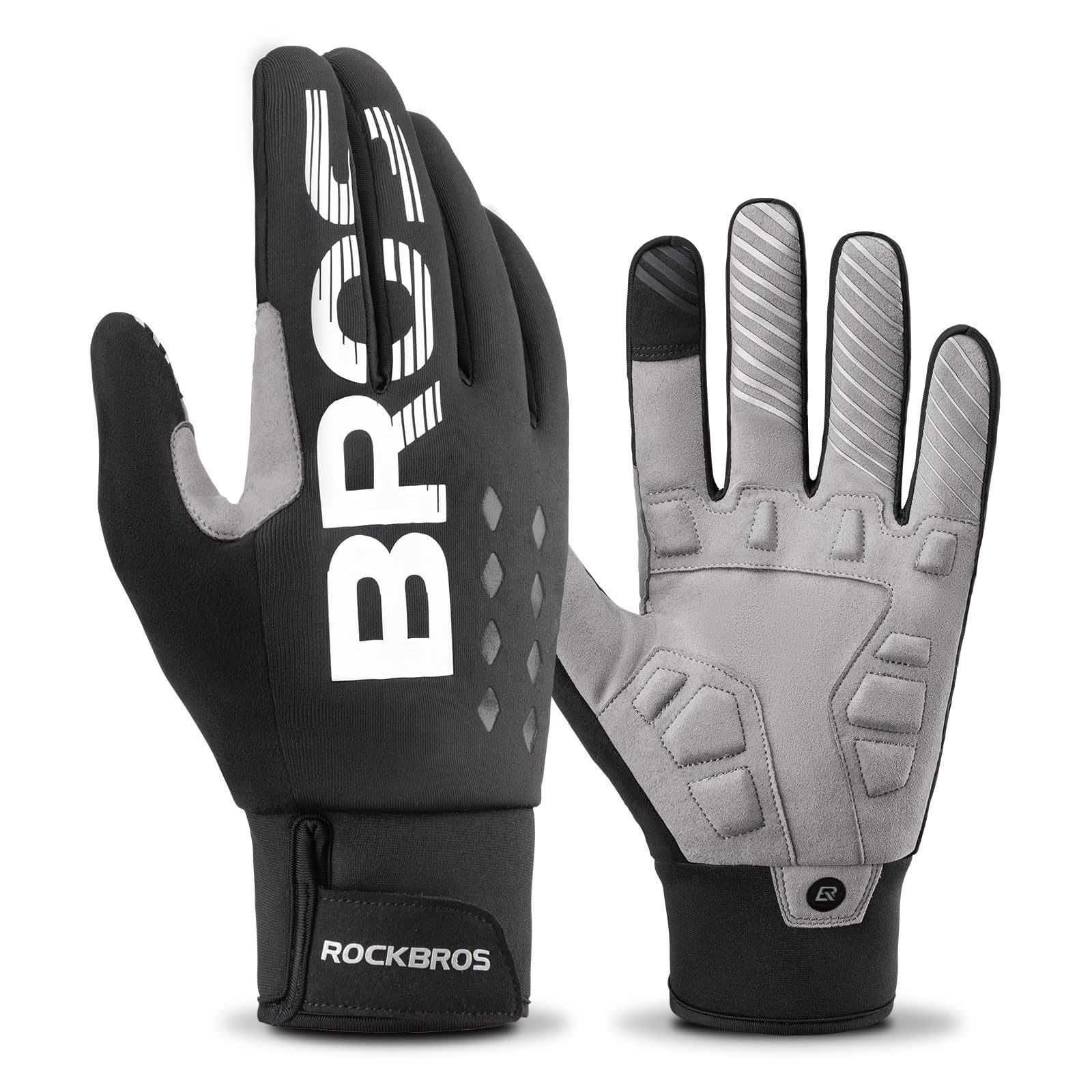 

ROCKBROS Велосипедные перчатки для шоссейного велосипеда для холодной погоды 3M Thinsulate флис для смартфона Легкие и размер Перчатки, Перчатки, Защита, Подкладка,