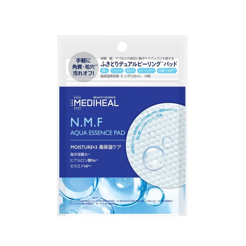 

MEDIHEAL Aqua Essence Pad NMF (10 кусочков)