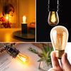 E26 Base LED Bulb, 25W Equivalent, ST45 Edison Bulb, 3W, 150lm, 2200K Warm White, Energy-Saving Filament Bulb, BrownAmber, Retro Style, for Pendant,