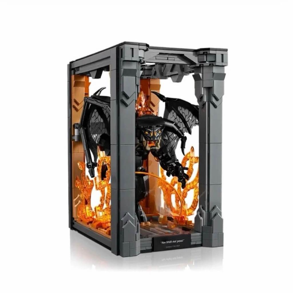 Creative 10367 Balrogs Book Nook Model Building Blocks Creative Bricks Home Decoration Toys For Kids Christmas Birthday Gifts