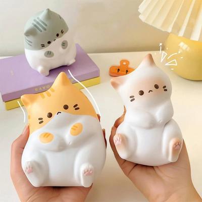Roztomilé kočky Hračky na odbourání stresu Squishy PU Pomalé vracení Stlačovací Antistresový míček Kreslené stolní dekorace Hračky na odbourání stresu Squishy