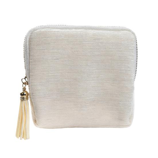 Sac à Bijoux Grande Capacité Fermeture Éclair Portable Organisateur de Bijoux de Voyage Multi-Compartiments Pochette de Rangement pour Bijoux