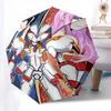 1pc Anime Characters Outdoor Umbrella - Automatic Opening/Closing - Portable 3-Fold Design - 8-Rib Iron Frame - Perfect Gift for Fans, Travelers,