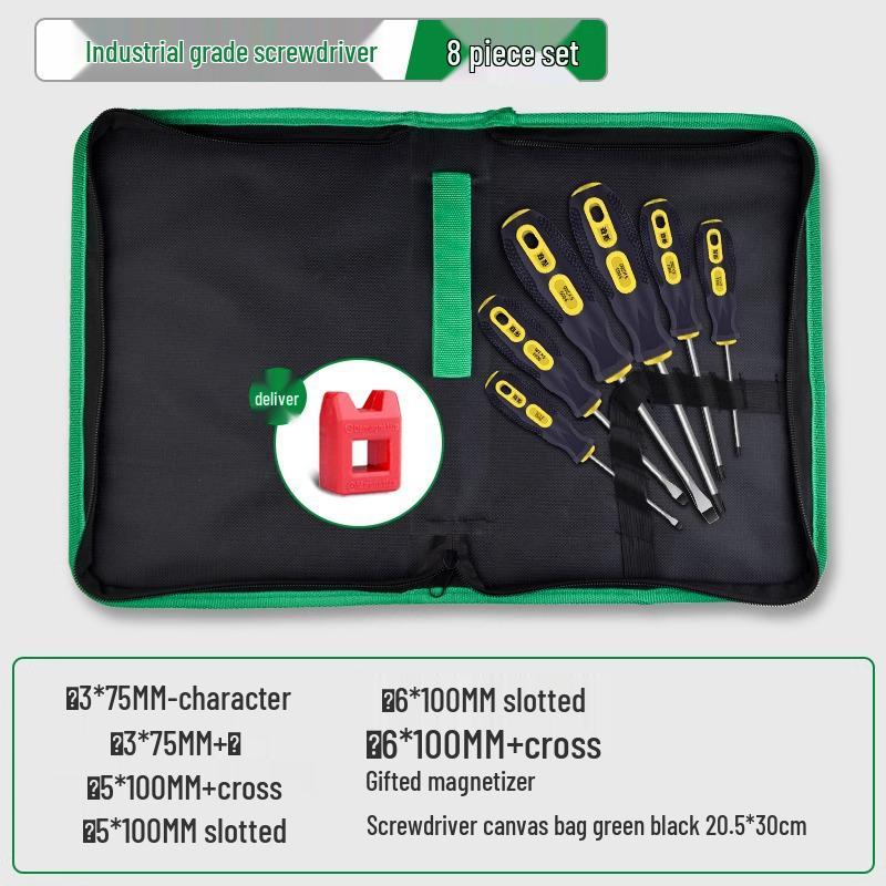 

Baolian Magnetic Screwdriver Set: Phillips, Slotted, Super Hard, Strong Magnetic, Includes Small Awl. Perfect for Household Repairs.