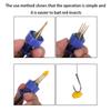 10-1PCS Portable Fishing Bait Earthworm Maggots Clip Lightweight Professional Fishing Lure Bloodworm Clips Fish Tackle