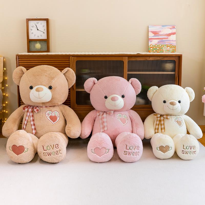 Sweet Ribbon Teddy Bear Plush Doll - Perfect Birthday Gift for Girls