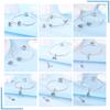 Copper Blue Eyes And Palm Charms Crucifixion Beads Women Girlfriends Jewelry Gift