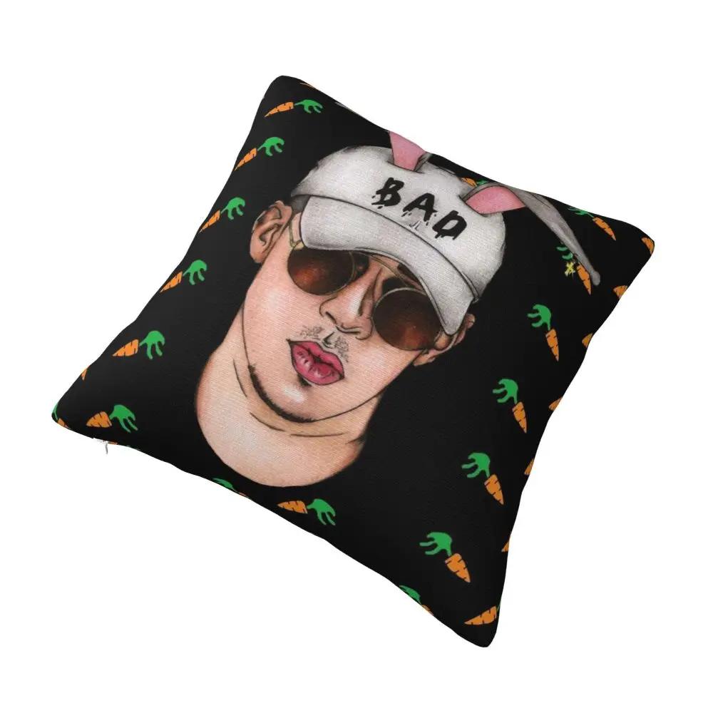 Un Verano Sin Ti Pillowcase Double-sided Printing Fabric Cushion Cover Decoration Bad Bunny Pillow Case Cover Home Square X