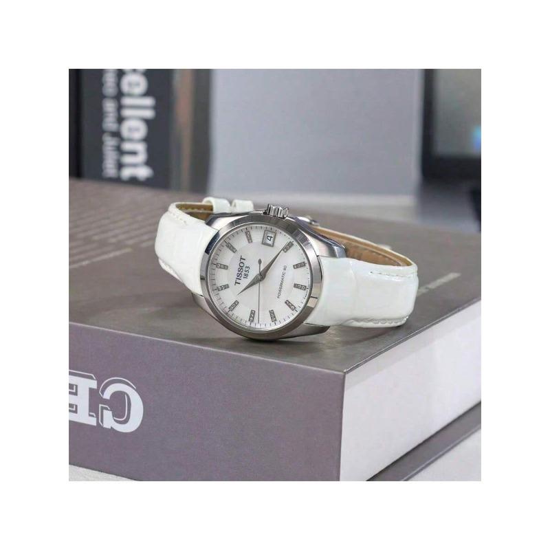 Tissot Orologio da Donna Automatico-Meccanico Svizzero Couturier - Powermatic 80 con Quadrante in Madreperla, Modello T035.207.16.116.00