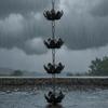 Lotus Flower Cup Rain Chain Outdoor Modern for Porch