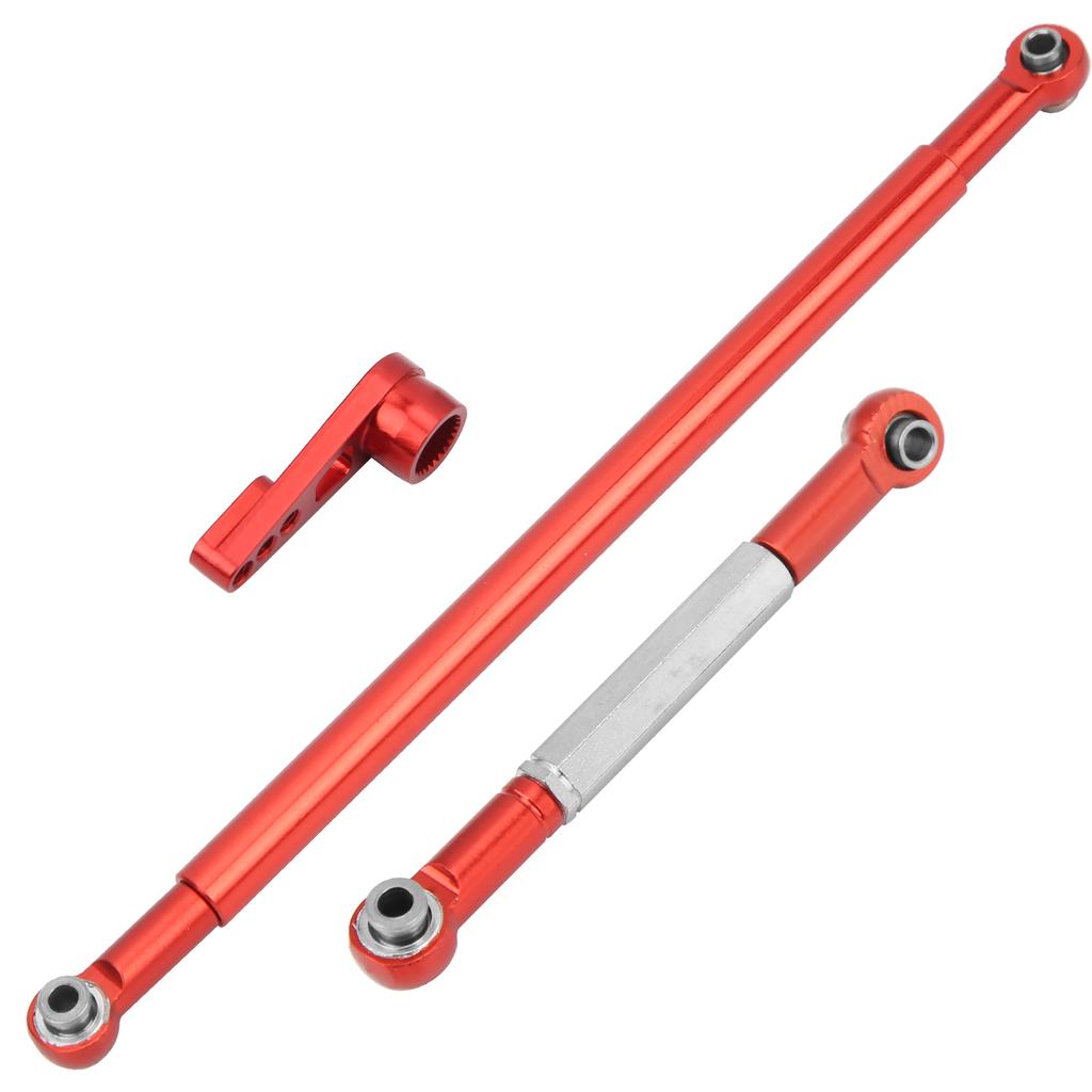 Steering Rod Link Arm Aluminum Alloy Steering Link Rod for MN86K 1 12 RC CarRed